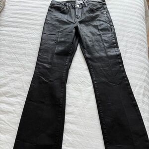 Frame Leather Effect Jeans